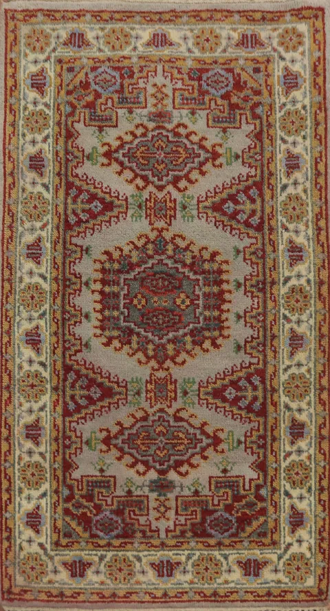 Handmade Wool Viss Indian Rug 3x5