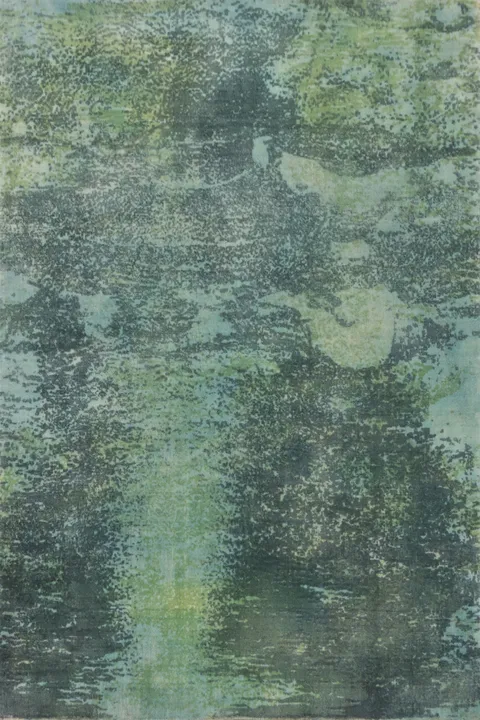 Contemporary Abstract Indian Rug 4x6