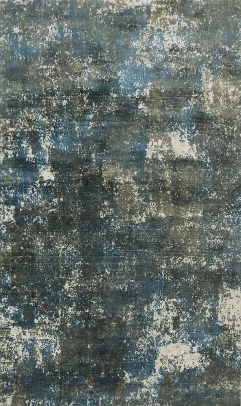 Handmade Modern Abstract Indian Area Rug 5x8