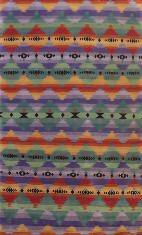 Vegetable Dye Gabbeh Room Size Area Rug 6x9