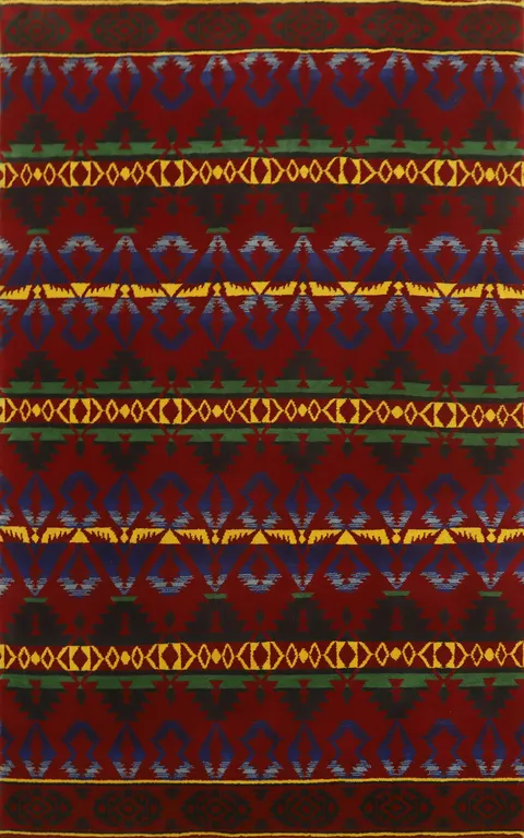 Vegetable Dye Gabbeh Room Size Area Rug 6x9