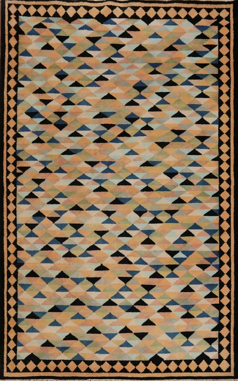 Vegetable Dye Gabbeh Room Size Area Rug 6x9