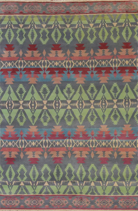 Vegetable Dye Gabbeh Living Room Area Rug 6x9