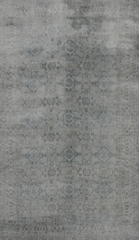 Geometric Oushak Room Size Area Rug 5x8