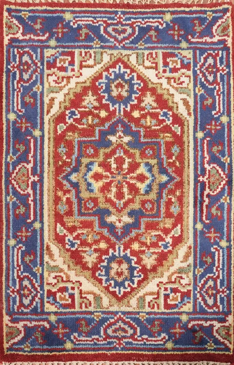 Geometric Heriz Serapi Accent Rug 2x3