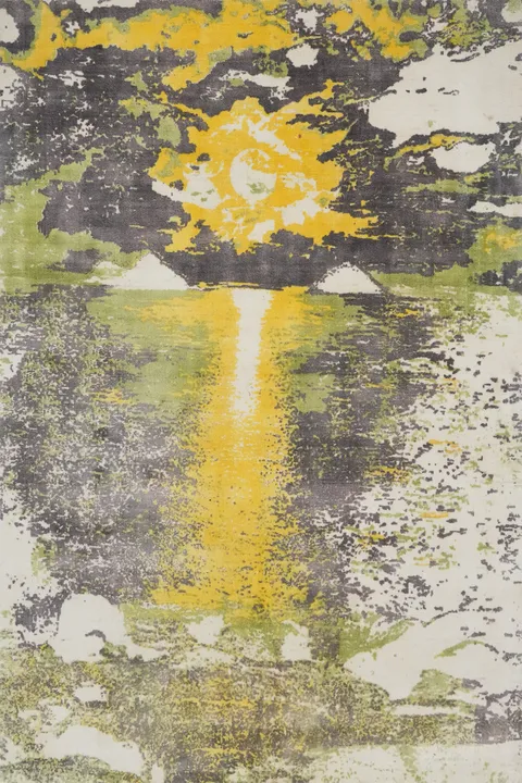 Nature Print Abstract Modern Rug 5x7