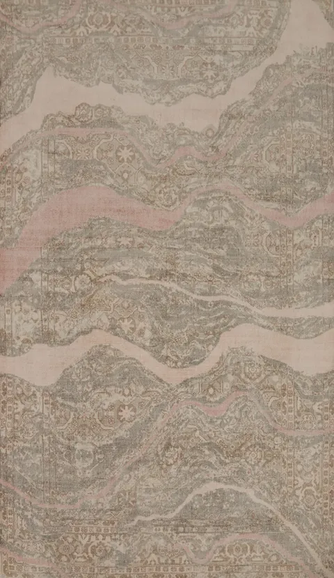 Earth Tone Abstract Modern Area Rug 5x8