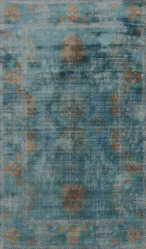 Handmade Oushak Room Size Area Rug 5x8