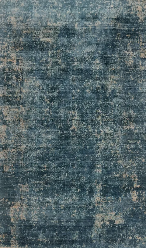 Modern Blue Abstract Living Room Area Rug 5x8