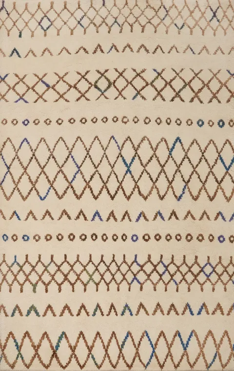 Handmade Moroccan Room Size Area Rug 5x8