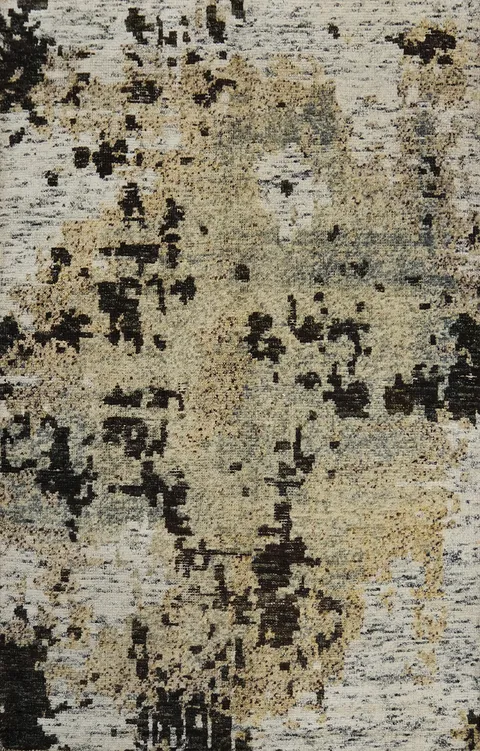 Modern Abstract Rug with Earthy Tones for Artistic Home Decor 6'x8'
