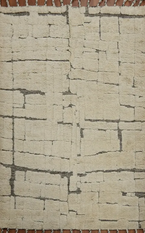 Handmade Moroccan Room Size Area Rug 6x8