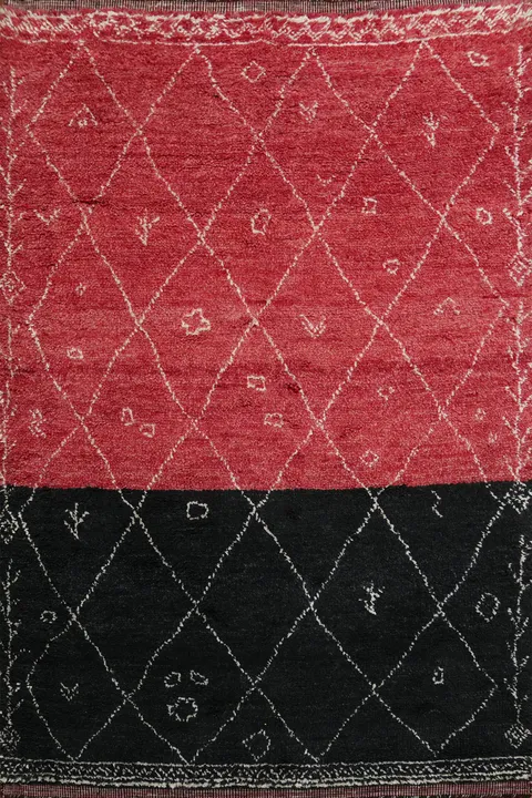 Handmade Moroccan Room Size Area Rug 5x8