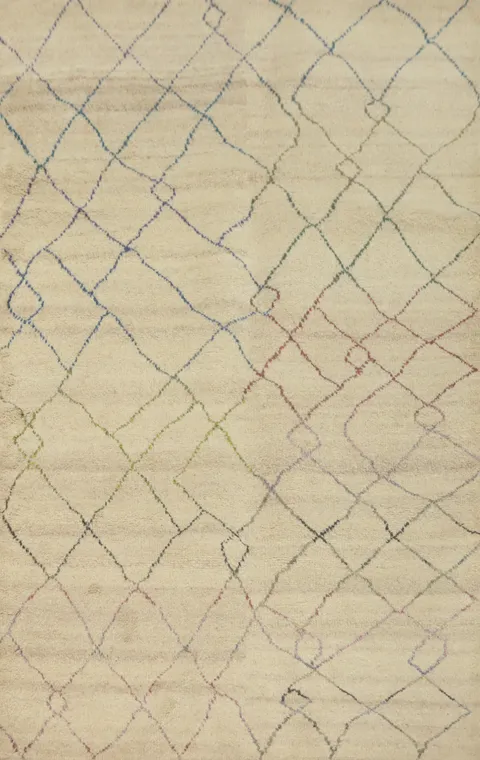 All-Over Moroccan Room Size Area Rug 5x8