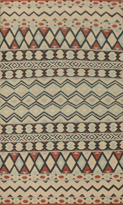 Geometric Gabbeh Living Room Area Rug 5x8