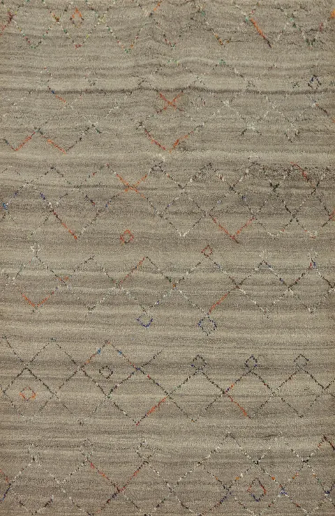 Handmade Moroccan Room Size Area Rug 6x8
