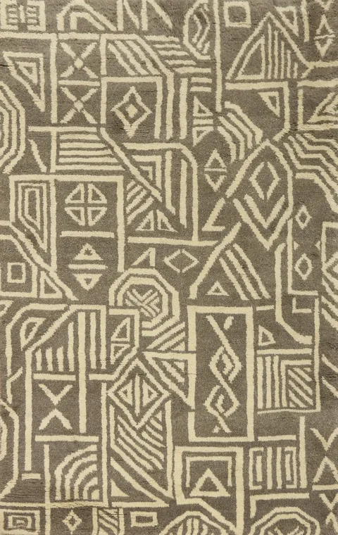 Geometric Moroccan Room Size Area Rug 5x8