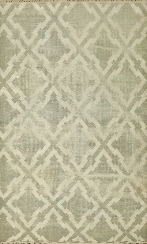 Wool Distressed Oriental Area Rug 5x8