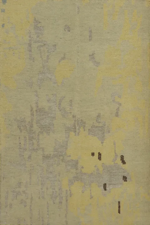 Handmade Modern Abstract Oriental Rug 4x6