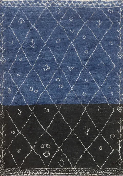 Trellis Handmade Moroccan Room Size Area Rug 6x8