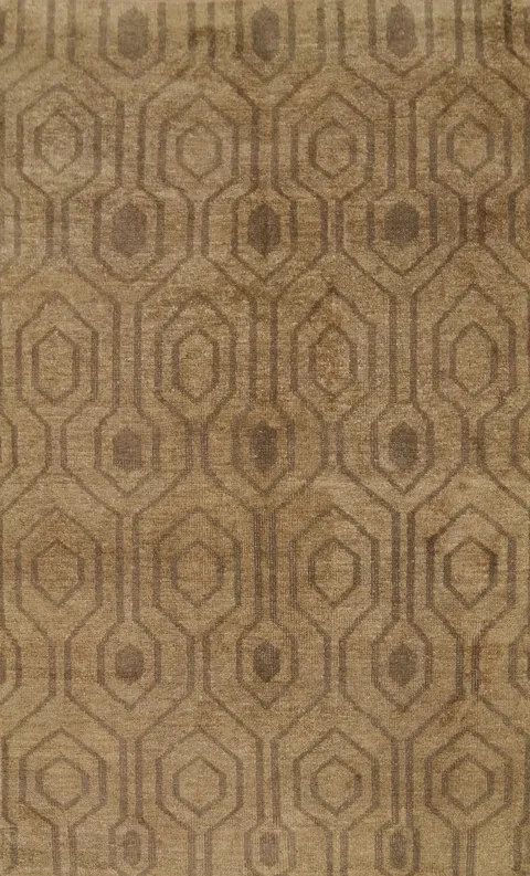 Distressed Moroccan Oriental Area Rug 5x8