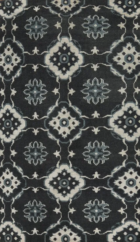 Modern Gabbeh Oriental Area Rug 5x8