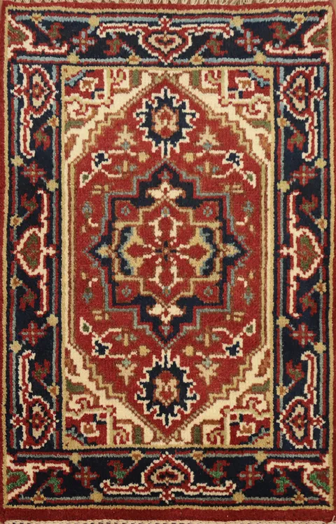 Geometric Heriz Serapi Accent Rug 2x3
