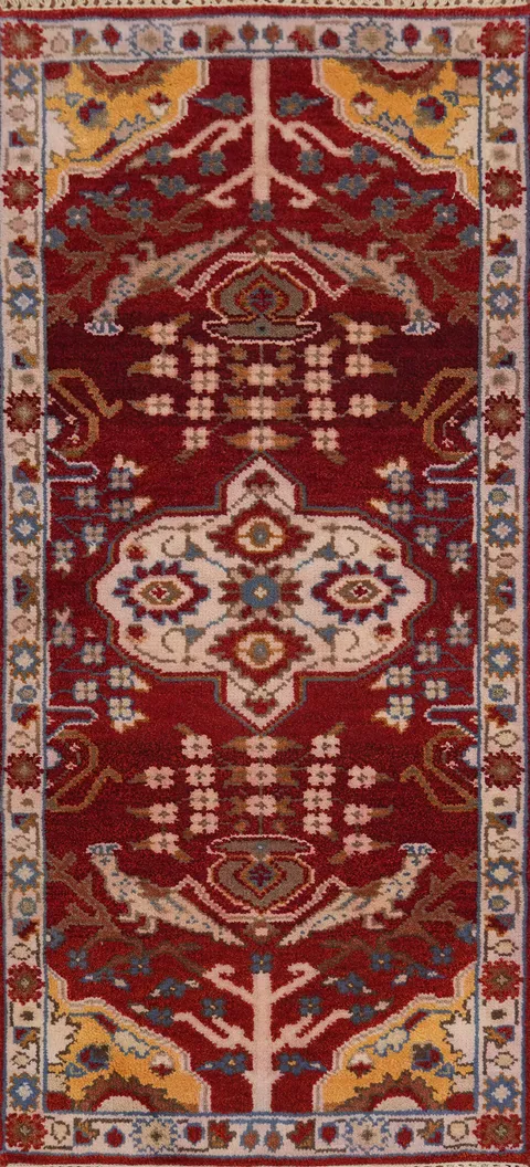 Geometric Heriz Serapi Oriental Rug 3x6