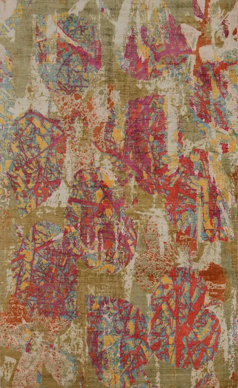 Modern Abstract Living Room Area Rug 5x8