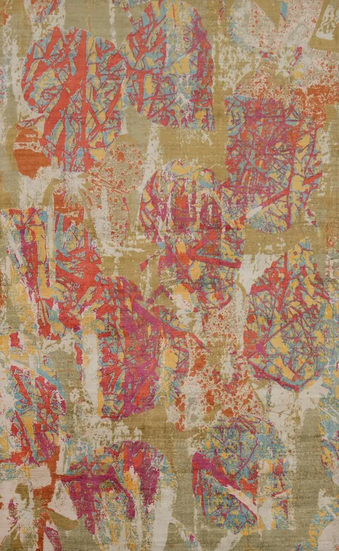 Modern Abstract Living Room Area Rug 5x8