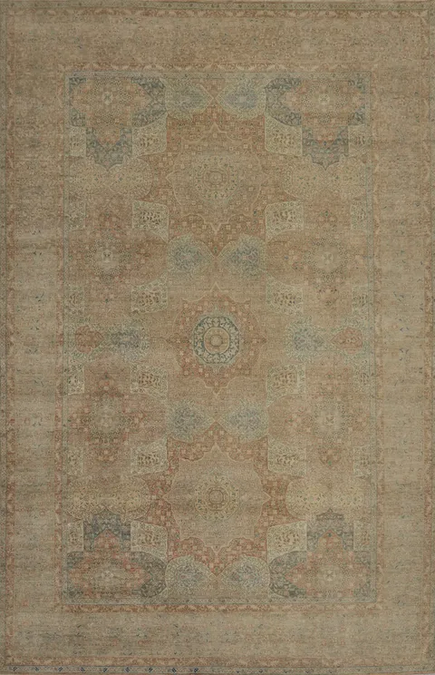 Vegetable Dye Oushak Oriental Large Rug 10x14