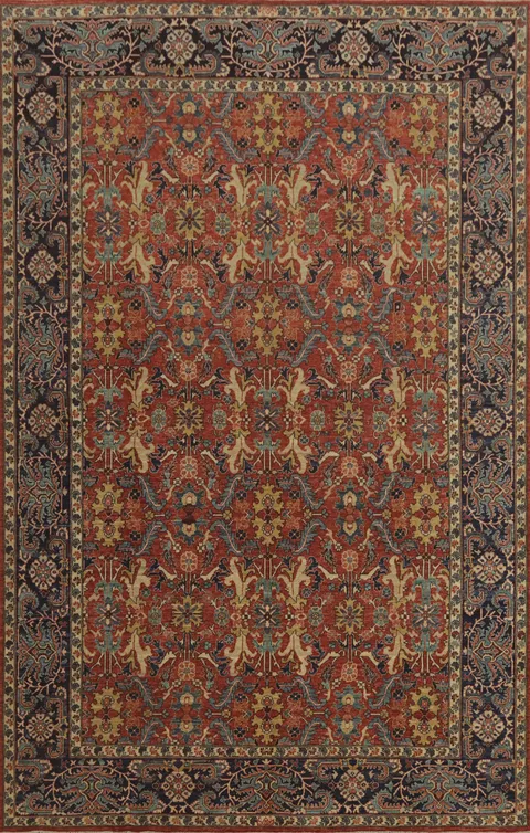 Vegetable Dye Heriz Serapi Oriental Large Rug 10x14