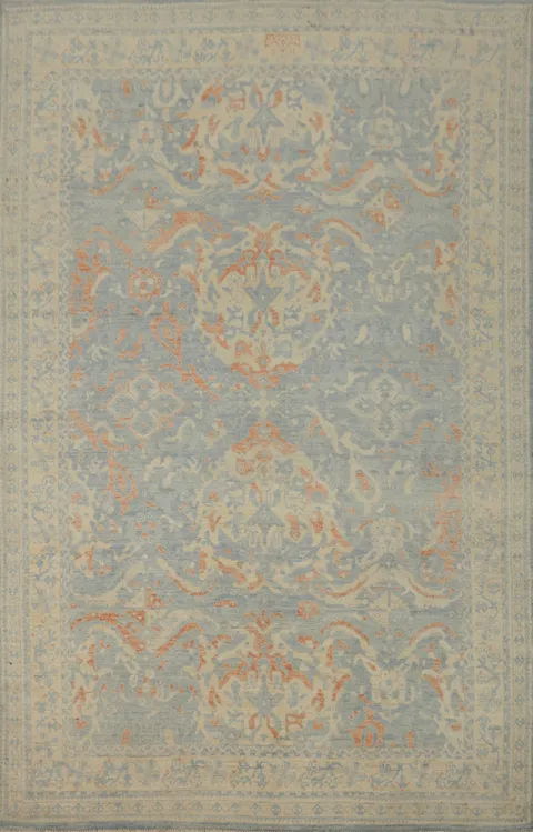 Vegetable Dye Oushak Living Room Area Rug 6x9