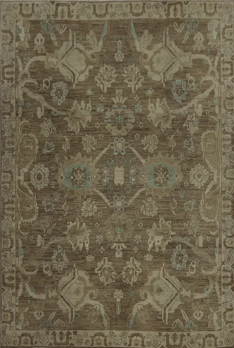 Handmade Wool Oushak Living Room Area Rug 8x10