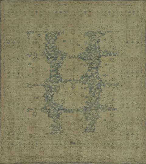 Vegetable Dye Oushak Square Large Rug 12x12
