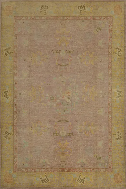 Antique Inspired Rug with Delicate Patterns and Muted Colors 12x15