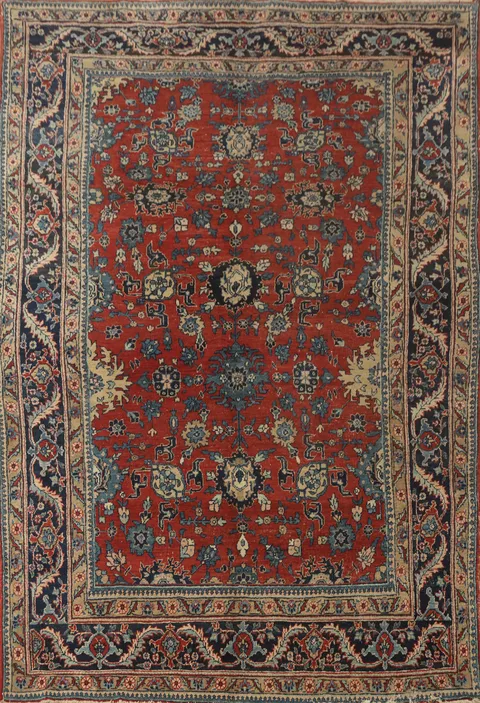Vegetable Dye Tabriz Persian Area Rug 8x11