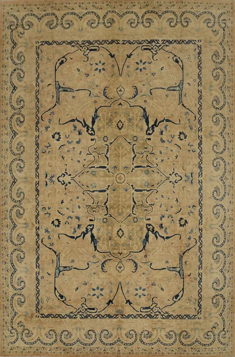 Vegetable Dye Ziegler Living Room Area Rug 9x11