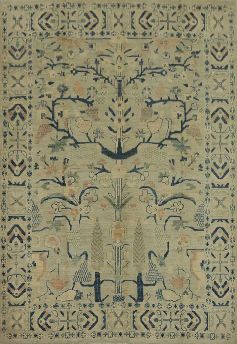Vegetable Dye Ziegler Room Size Area Rug 8x10