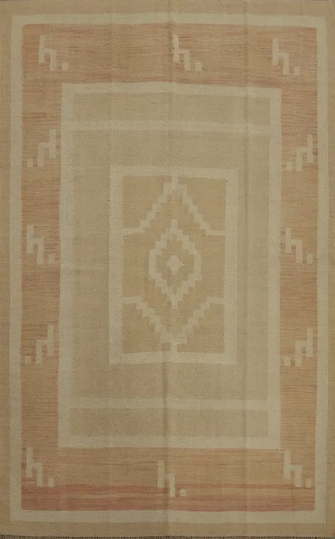 Nomadic Geometric Kilim Handwoven Rug 5x7
