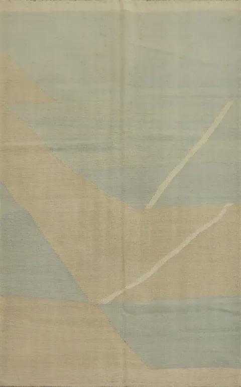 Nomadic Soft Colors Kilim Flat Weave Rug 4x5