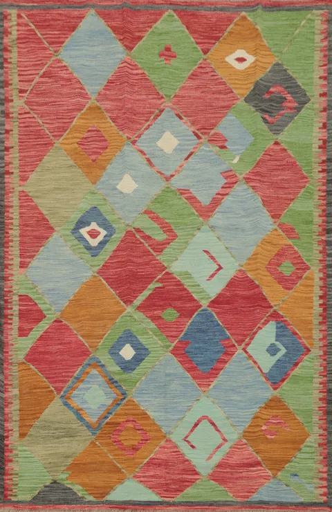 Vibrant Patterned Area Rug 5x7 Perfect for Eclectic Home Designs