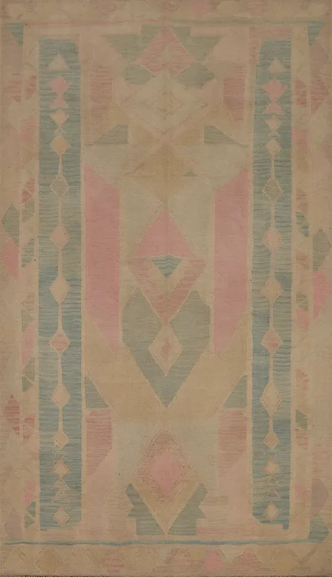 Elegant Pastel Deco Rug 5x8 Geometric Patterns for Modern Homes