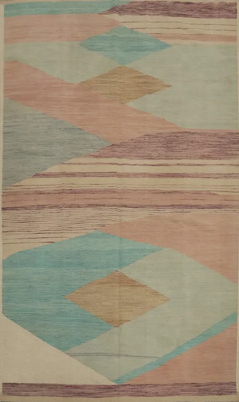 Elegant Pastel Geometric Rug for Contemporary Spaces 6x10