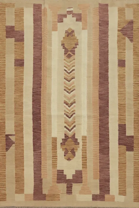 Geometric Kilim Flat Weave Rug 5x7