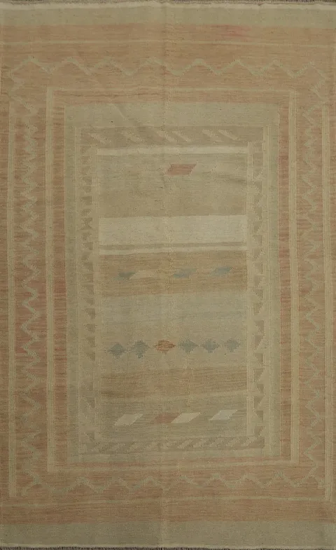 Subtle Earth Tones Woven Rug 4x6 for Elegant Home Interiors