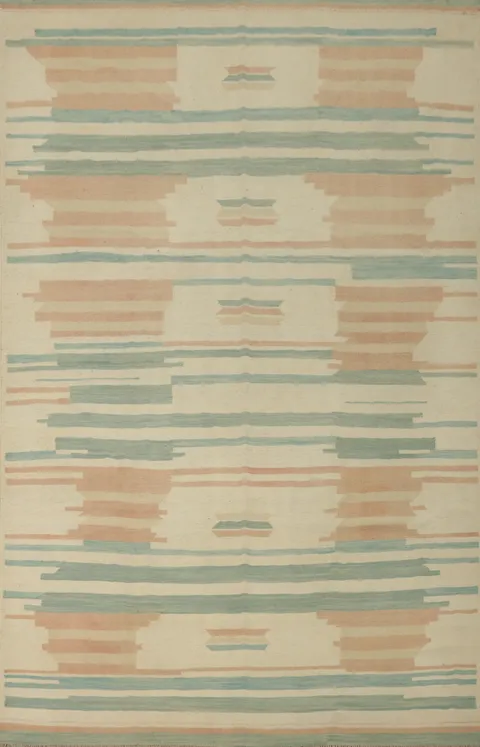 Tribal Wool Kilim Handwoven Area Rug 7x10