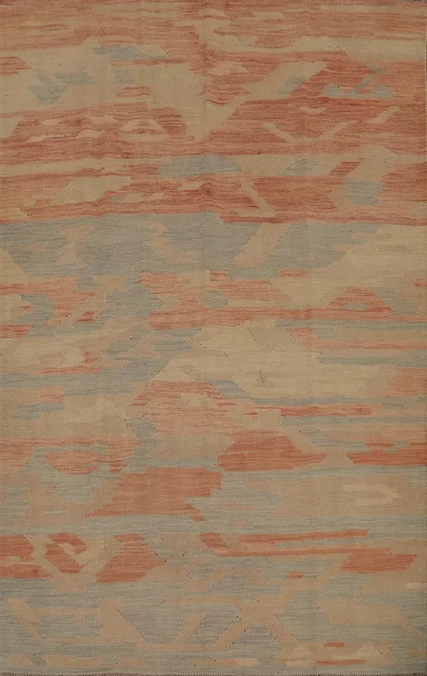 Geometric Kilim Flat Weave Rug 5x7