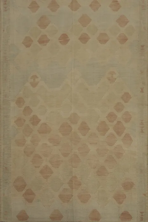 Trellis Wool Design Kilim Large Area Rug 9x12