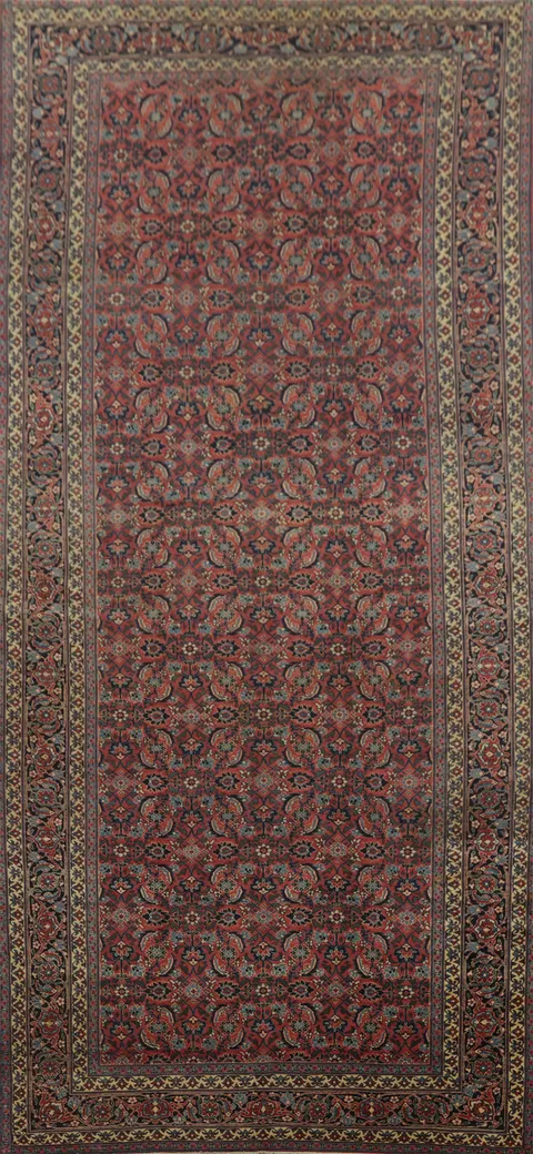Vegetable Dye Tabriz Persian Large Rug 6x15